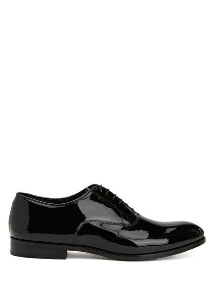Black Leather Tuxedo Shoes