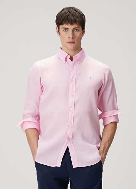 Light Pink Linen Shirt