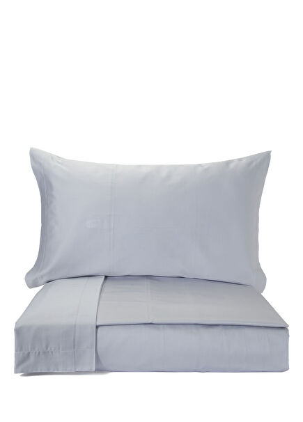 Trecento Gri Pamuk Saten Nevresim Takımı