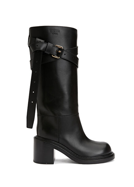 Siyah Kadın Deri Çizme