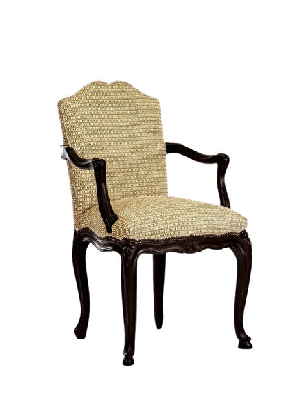 Brienne Masif Ahşap Kollu Yemek Odası Sandalyesi