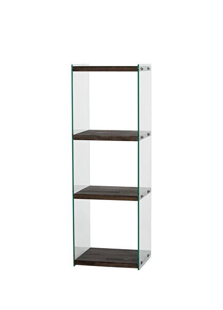Aqua 3-Pack Anthracite Solid Wood Bookshelf