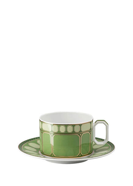 Signum Fern Porselen Çay Fincanı Ve Tabağı