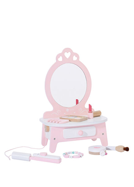 Pink Vanity Table Wooden Toy