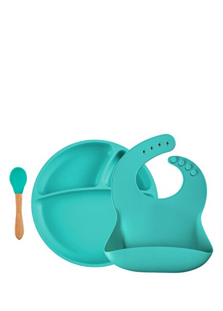 Blw Aqua Green Silikon Beslenme Seti 
