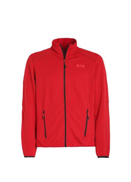 Active Mid Weight Grid Fleece Erkek Kırmızı Polar