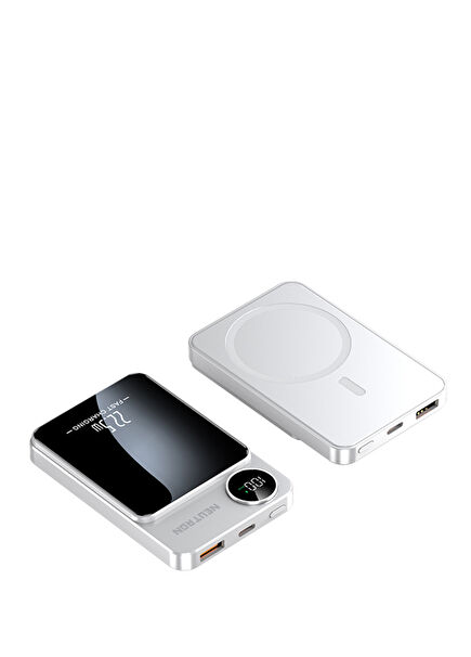 Portable Magsafe Wireless Fast Charger with Digital Display 5000 mAh Powerbank