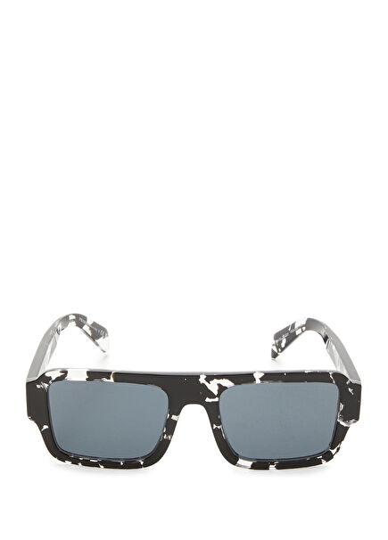 Black And White Patterned Men's Sunglasses