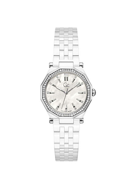 GCZ59003L1 Beyaz Seramik Kadın Kol Saati