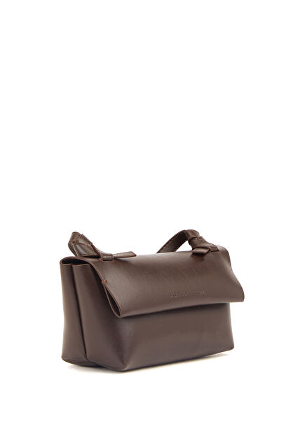 Kahverengi Deri Kadın Omuz Çantası