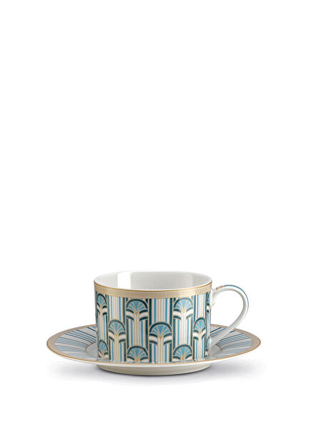Liberty Porselen Çay Fincanı ve Tabağı