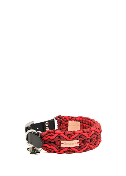 Diamond Red Paracord Köpek Boyun Tasması