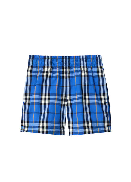 Check Blue Boys' Swimsuit
