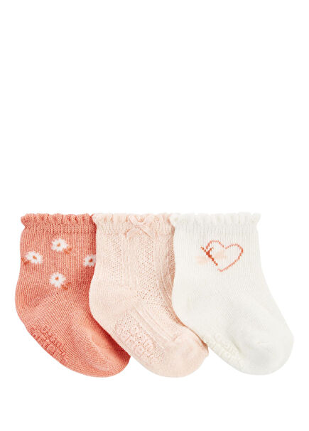 Kız Bebek 3'lü Çorap Set