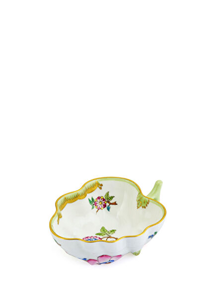 Victoria Desenli Renkli Porselen Küçük Yaprak Kase