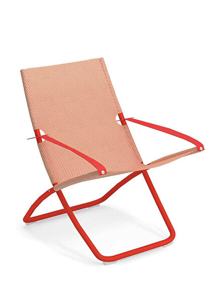 Snooze Scarlet Red Peach Dinlenme Şezlongu