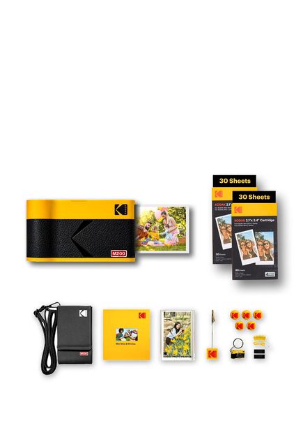Mini 2 ERA Yellow Film Instant Camera + 60Pcs Printing Set Accessory Kit