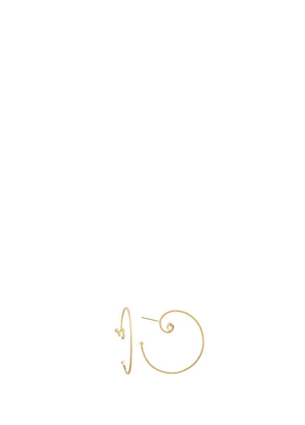 Romantic 18 Carat Yellow Gold Women's Earrings