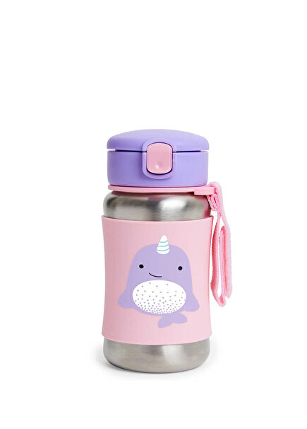 Narwhal Zoo Stainless Steel Straw Bottle