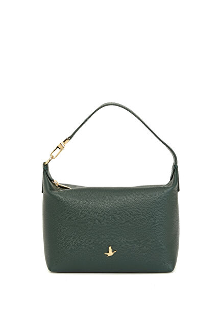 Green Women's Leather Shoulder Bag