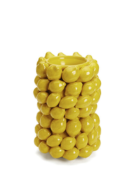 Lemon figure, ceramic vase