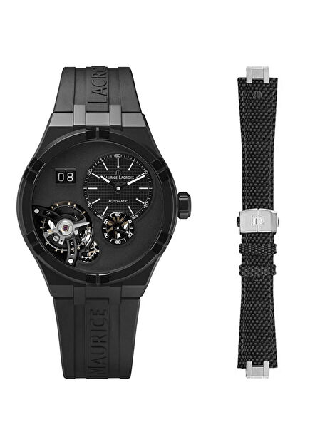 ML-AI6118DLB0B330-2 Siyah Erkek Kol Saati ve Yedek Kordon