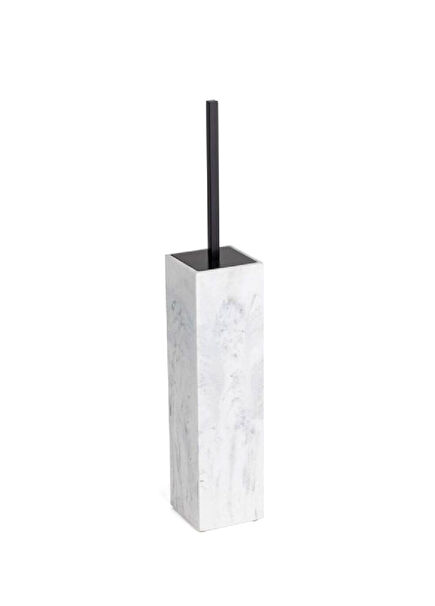 Black Toilet Brush with Marble Pattern