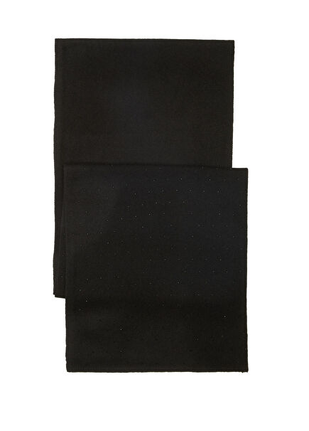 Black Stone Detailed Women's Cashmere Scarf