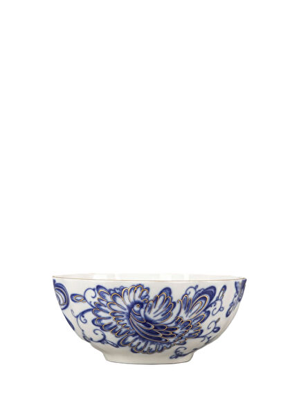Singing Garden Patterned Porcelain Salad Bowl 14 cm