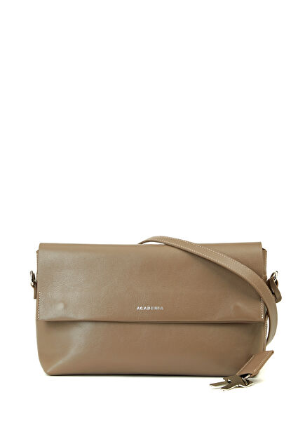 Vizon Charm Detaylı Kadın Deri Omuz Çantası