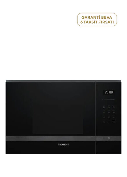 iQ500 DarkSteel Izgaralı Ankastre Mikrodalga