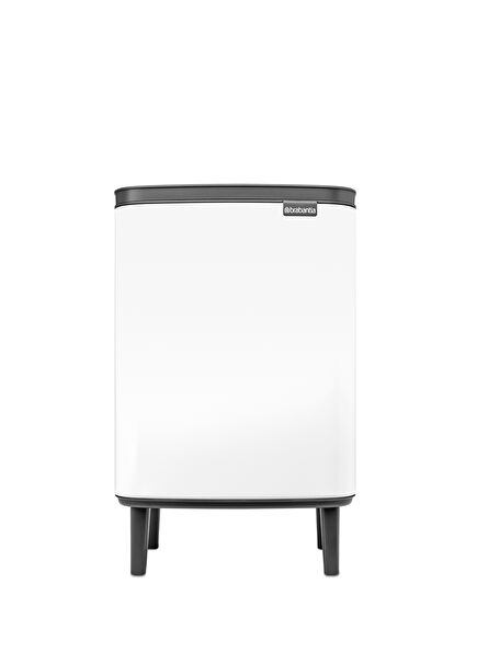 Bo Hi White Pedal Bin 12 lt