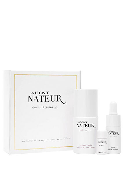 Holi Trinity 3-Adımlı Temizleyici & Yatıştırıcı & Besleyici Seyahat Boy Cilt Bakım Başlangıç Seti