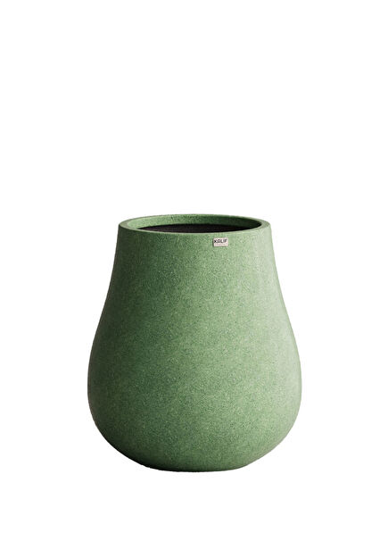 Ash Green Concrete Flower Pot