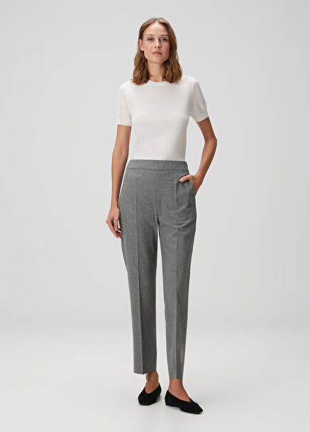 Grey Wool Trousers