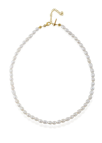 Patmos 24 Ayar Altın Kaplama Barok İncili Kadın Kolye