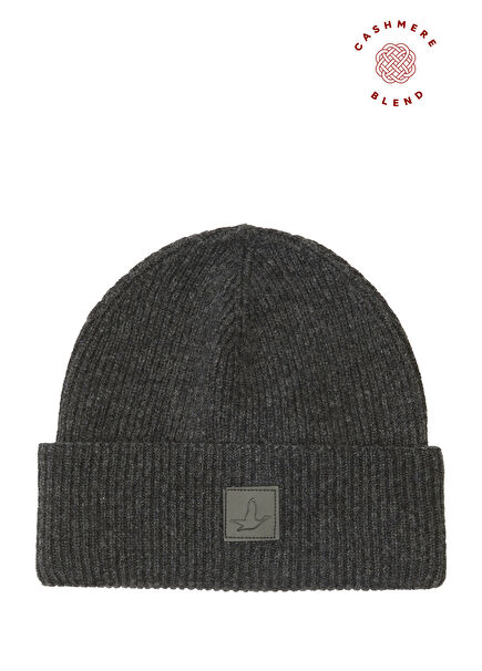 Anthracite Men's Cashmere Beanie