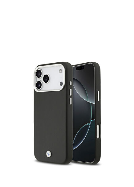iPhone 17 Pro Max Magsafe Compatible Leather Phone Case with Metal Logo