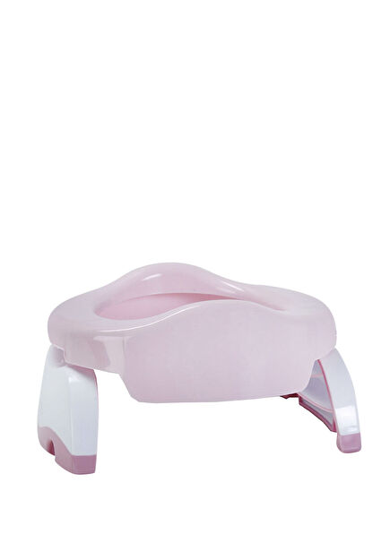 Potette Plus Pembe Portatif Katlanabilir Bebek Lazımlık ve Tuvalet Adaptörü