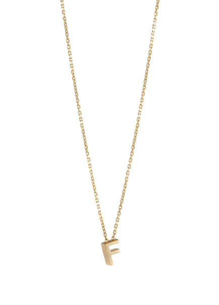Mini Initials Women's Gold Necklace