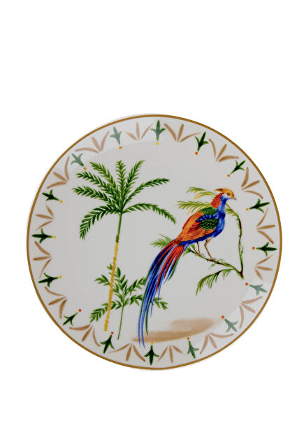 Penna Beyaz Porselen Tatlı Tabağı