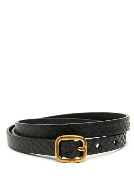 Black Women's Leather Belt