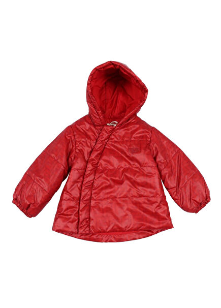 Red Hooded Unisex Baby Coat