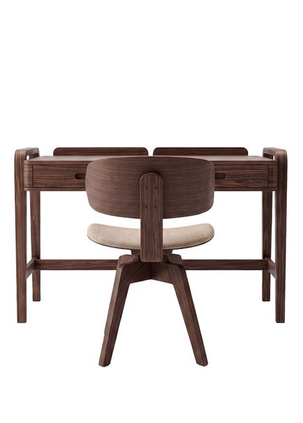 Demce Masa+ Fila Wood Sandalye Çalışma Seti