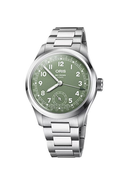 Big Crown Pointer Date Calibre Metalik Gri Çelik Erkek Kol Saati