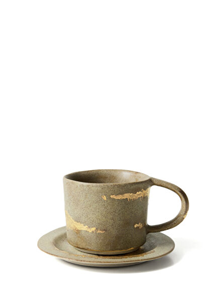 Vinci Green Ceramic Turkish Coffee Set