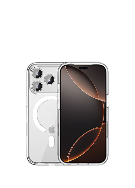 iPhone 17 Pro Max Şeffaf Crystal Clear Magsafe Uyumlu Telefon Kılıfı