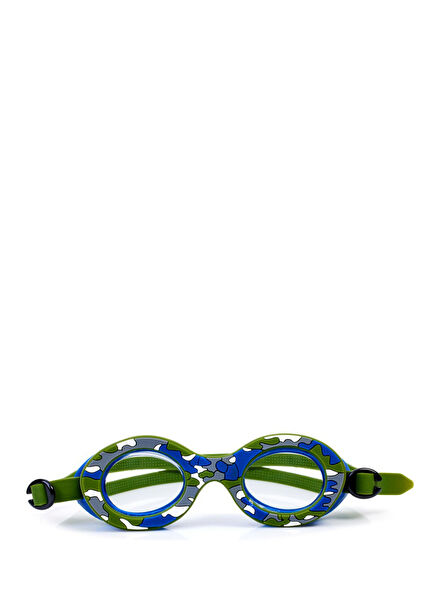 Camo Green Erlkek Kids Swim Goggles