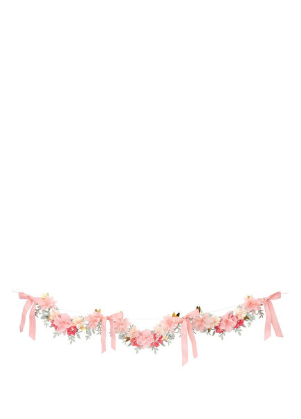 Ladurée Paris Pembe Çiçekli Asılan Parti Süsü