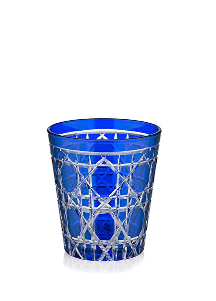 Gloria Mavi Cam Viski Bardağı